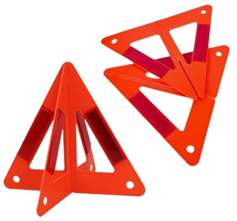 WLIHDB Triangle De PréSignalisation Lot de 3 Triangles réfléchissants d'avertissement Panne for Voiture, Pliables, Accessoires sécurité for pour Voitures,Camions