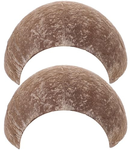 Kichvoe 2 Piezas de Escondite para Reptiles de Cáscara Natural, Refugio Pequeño y Ligero para Geckos, Lagartos, Serpientes y Mascotas Que Se Arrastran, Decoración para Terrarios y