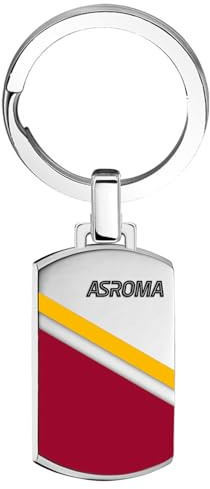 Clondo Portachiavi As Roma in Acciaio Inossidabile – Prodotto Ufficiale Calcio – Gadget Elegante e Resistente con Logo – Idea Regalo per Tifosi Giallorossi
