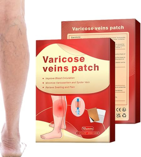 Cerotti per vene varicose, 12 pezzi, pasta per la circolazione delle gambe