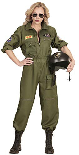 W WIDMANN MILANO Party Fashion - Kostüm Kampfjetpilotin, Overall, Pilotenanzug, Uniform, Faschingskostüme