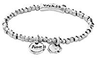 UNO de 50 - Pulsera Colección Lacres para Mujer, Plata 925, Color Plata, Talla L, Fabricado en España