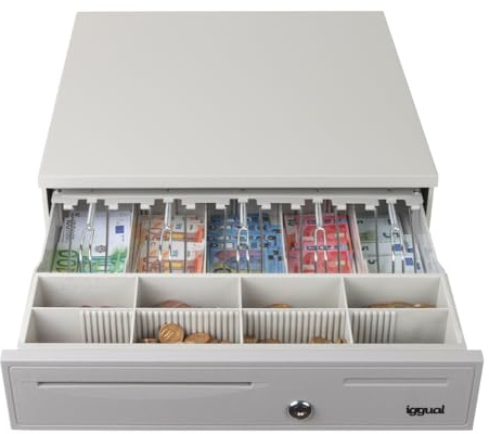 iggual Cajn Portamonedas IRON-50W 42cm 5+8 blanco