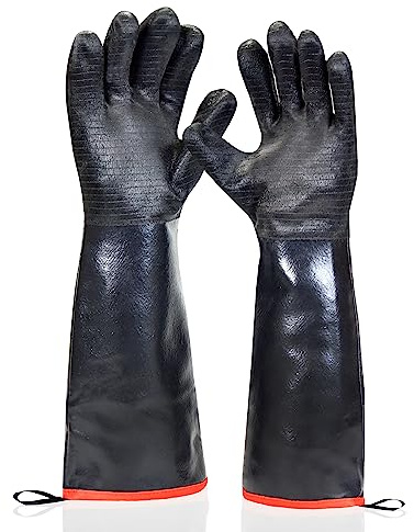 prepmen BBQ Grilling Gloves - 932 °F (18 inch) Black
