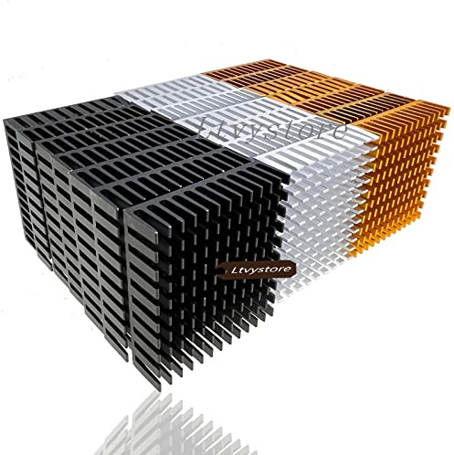Ltvystore 21PCS 40mm *40mm *11mm Heatsink Cooling Fin Radiator Cooler Heat Sink for Cooling TEC1-12706 Thermoelectric Peltier Cooler