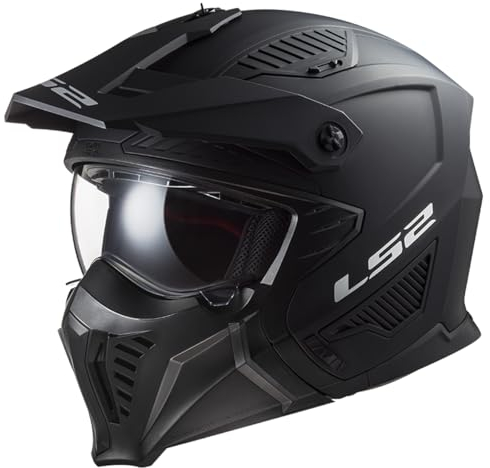 LS2, Casco Moto Jet/Modular Drifter Solid Matt Black, L