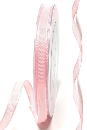 s.dekoda Taftband 50m x 8mm Rosa Schleifenband Dekoband Taft Geschenkband