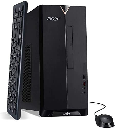 acer Aspire Mini Tower Desktop 2022, 10th Intel i5-10400 6-Core, UHD Graphics, 16GB DDR4, 512GB NVMe SSD + 1TB HDD, DVD Writer, WiFi 6, Bluetooth, RJ45, HDMI, Windows 11 Pro, COU 32GB USB