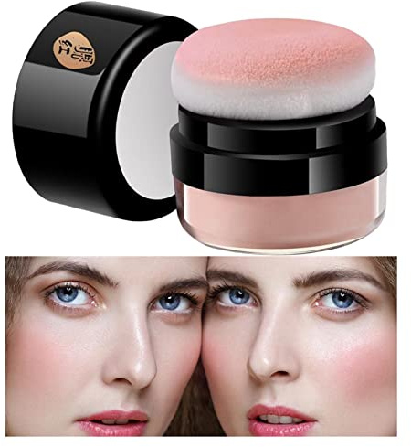 fard à joues en poudre,Soft Air Cushion, fard à joues naturel pour les joues | maquillage Fine pour un look naturel mat, fard à joues coréen, fard à joues couleur unique Rianpesn