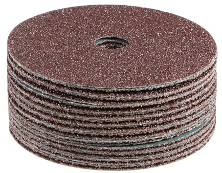 HARFINGTON 25pcs 36 Grit Aluminum Oxide Resin Fiber Discs 4 x5/8 Metal Sanding Grinding Discs for Angle Grinding Machine Polishing and Grinding Metals, Wood, and Fiberglass
