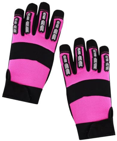 Kisangel Guantes De Jardinería Anticolisión Para Exteriores Guantes Resistentes Al Transpirables y Cómodos Para Color Rosa Material Microfibra y