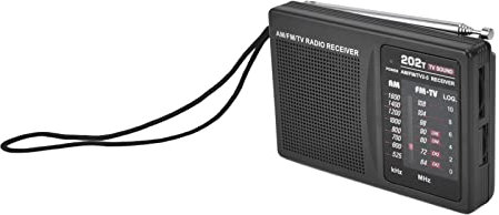LOCADENCE Radio FM Am, Radio de sintonización Manual de Bolsillo portátil con Enchufe para Auriculares Externos para Exteriores, Oficina, Interiores