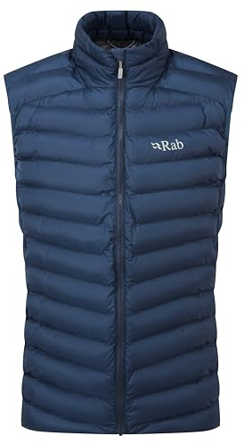 Rab Men's Cirrus Vest - Lightweight Insulated Gilet for Hiking, Climbing, & Everyday Use - Tempest Blue - Medium