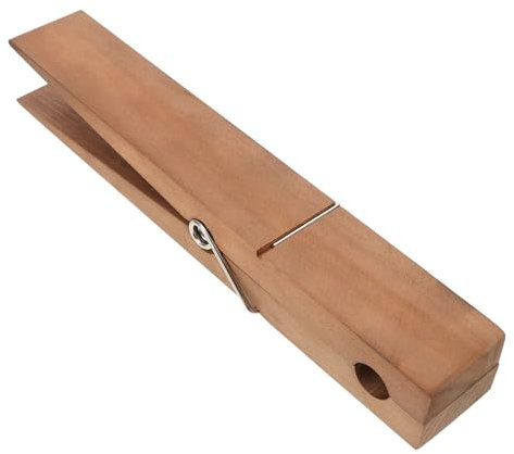 ETHZZLE Mollette Legno Jumbo Per Asciugamani Resistente Design Elegante Per Bagno e Lavanderia Clip Per Biancheria Riutilizzabile e Leggera