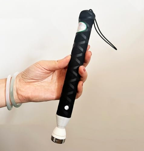 Tragbarer Gehstock für Blinde, 9-teiliger Kurzer Gehstock für Blinde, 125 cm Verstellbarer Gehstock für Blinde und Sehbehinderte(Black)