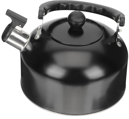 Cabilock Edelstahl Pfeifkessel Whistling Tea Kettle Mit Hitzebeständigem Griff Für Induktion Elektro Gasherd Schnelles Wasserkochen Für Familie Bar Milchtee