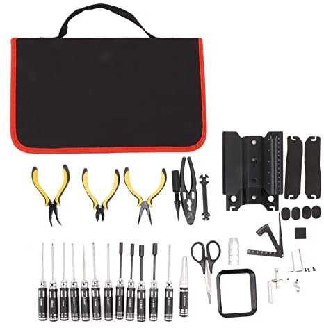 LOCADENCE RC Tool Kit Screwdriver Set, 44 in 1 Electronics Repair Tool Kit, Portable Auto Repair Tool Set with RC Work Stand for RC Cars RC Boat RC Helicopter RC Quadcopter