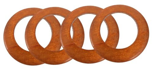 DOITOOL 4stücke Holzringe Zum Basteln Holzringe Für Ohrringe Armbänder Halsketten Makramee-schmuck Diy-bastelarbeiten Für Männer Und Frauen