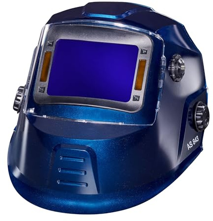 CFH Profi Automatik-Schweißhelm AS 843 – 4 Lichtsensoren, Memory-Funktion, Low-Battery-Anzeige, Sichtfeld 108 x 74 mm, UV/IR-Schutz DIN 16, für MMA, MIG, MAG, TIG, FLUX, PLASMA und Schleifen