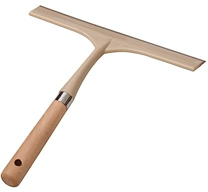 Window Squeegee 1 Pezzo in Acciaio Inox e Legno di Faggio