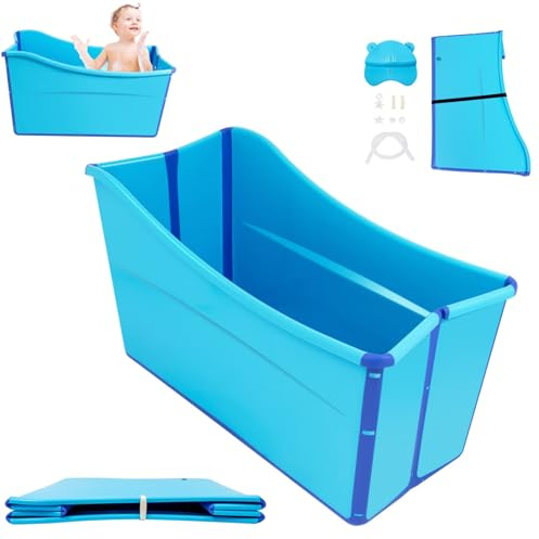 ROGONPDK Mobile Pieghevole Vasca Da Bagno Pieghevole Vasca Da Bagno Freestanding Vasca Da Bagno Pieghevole Durevole Bambini Vasca Spa Vasca Da Letto Sauna per Adulti