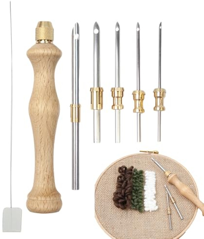 Baoqifong Punch Needle - Nadelpunch Set - Sticknadel Set Für Anfänger Handarbeit Garn Erwachsene Festtagsprojekte Kreative Häkelkunst