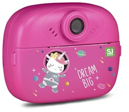 SJ GANG STYLE JAM GANG Macchina Fotografica istantanea, stampa termica in bianco e nero, con giochi, display lcd, bambina, idea regalo