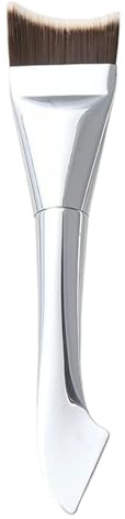 Brocha de base para maquillaje líquido Cabezal Plano Ultrafino, Húmedo o | Pincel Maquillaje Para Base para Mujer Hombre Adolescente Chica Estudiante Mejilla Bajo Ojos Nariz Rostro