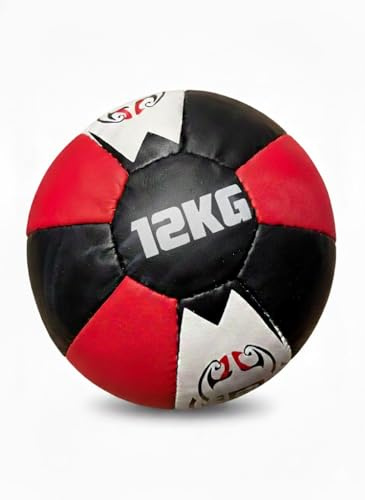 ONEX Medicine Ball Weighted Fitness Ball for Core, Strength & Functional Training Non – Slip Grip Weighted Ball for Home Gym, Boxing & Sports Conditioning (12kg-Medicine-Ball)