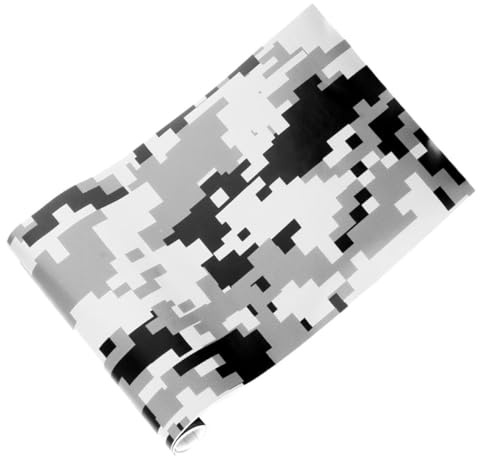 NIYANGLE Camouflage Auto Folie PVC Selbstklebend für Motorrad und Fahrrad mit Einfacher Installation und Rückstandsloser Entfernung für Fahrzeug Individualisierung und Karosserie