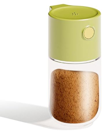 Dispenser di sale da stampa – Saliera dosatrice – di cucina – Dispenser di condimenti quantitativo accurato tipo spintore, dispenser di spezie per campeggio da cucina