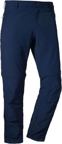 Schöffel Herrbyxor Folkstone Zip Off, mångsidiga herrbyxor med dragkedjefunktion, lätta vandringsbyxor för sommaren