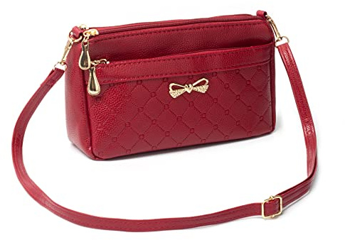 Damen Umhängetasche Kleine Elegant Geprägtes das Muster Schultertasche Tasche Leichte PU Leder Handtasche