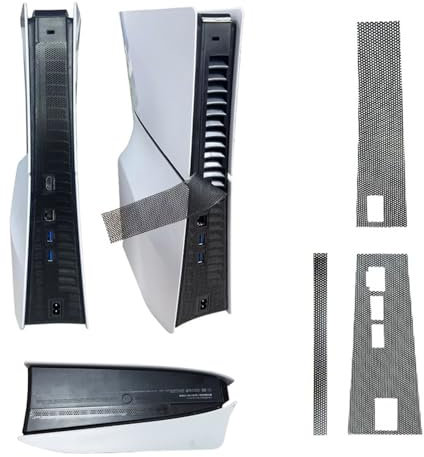 Copertura filtro antipolvere per console PS5 Slim, rete protettiva a rete di raffreddamento anti peli di animali domestici, copertura antisporco per host parte centrale di protezione, pellicola