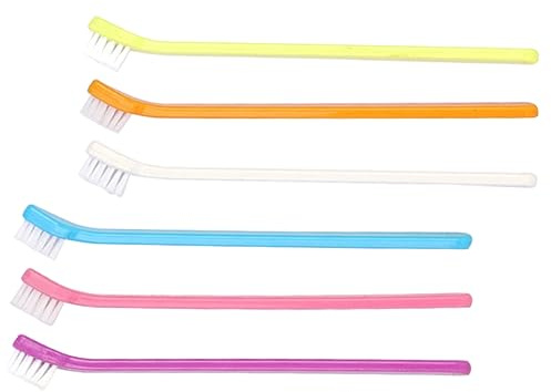 Hohopeti 6st Pet Toothbrush För Små Husdjur Tandborstar För Katt Och Hund Enkelhuvud Rengöring Och Tandvård Flera Färger För Bästa Munhälsa