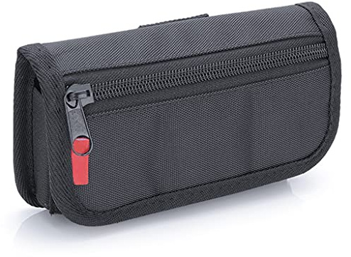 Custodia per batteria per fotocamera con tasca porta carte per Lp-e6, En-el15, Np-fw50, Np-f550, batterie AA e schede di memoria