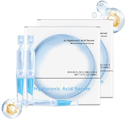 Turmskin Serum, Turmskin Hyaluronsäure-Serum, 3% Hyaluronsäure-Serum, ultra-feuchtigkeitsspendende Fläschchen, Hyaluronsäure-Tuben, Turmskin Hyaluronsäure-Gesichtsserum (2 pcs)