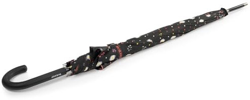 Isotoner Parapluie canne, ultra dérperlant, solide, ouverture automatique/fermeture manuelle, patchwork pâquerette