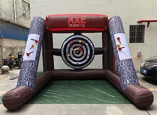 Inflatable Axe Throwing and Ball Toss Target Game for Outdoor Indoor Backyard School Team Events