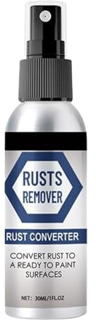 Spray anti-rouille puissant de 30 ml | Nettoyant de rouille – Spray nettoyant pour métal, décapant pour métal, séchage rapide pour ustensiles, pièces de voiture, outils