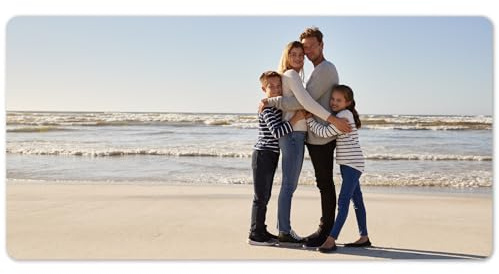 Herz & Heim® XXL Mousepad mit Wunschmotiv – Personalisierbare Schreibtischunterlage mit Foto & Text – Individuelles Mauspad mit eigenen Fotos (Foto)