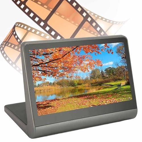 Mobile Film Scanner, 24MP/48MP Pixels Negatives Film and Digitizer with 7 LCD Screen, Large Capacity 16GB SD Card, JPEG Photos, Quick Scan and One-click Editing