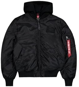 Alpha Industries MA-1 TT Two Tone Hood Bomber Giacca da uomo Black L