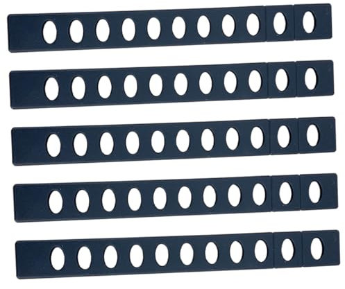 Hemobllo Protezione Lama Coltello e Design Pratico in Plastico Nero Set 5 Pezzi Copertura Protettiva per Coltelli, Resistente All'usura per Sicurezza in Cucina