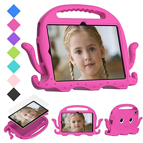 Tablettskydd Barnfodral Compatible with Lenovo Tab M10 Plus 3:e generationen 10,6 TB-125F/128F (2022) med handtagsstötfångare | Skyddande barnsäkert stativ Tablettskydd Eva Stötsäkert Lättviktssäkert