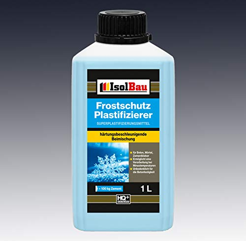 Isolbau Beton-Zusatzmittel Frostschutz Plastifizierer - 2 Liter Frostschutzmittel für Beton, härtungsbeschleunigend
