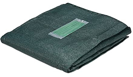 Relaxdays Zaunblende, Sichtschutz für Gartenzaun & Balkongeländer, HDPE Gewebe, UV-stabilisiert, wetterfest, 1x10m, grün