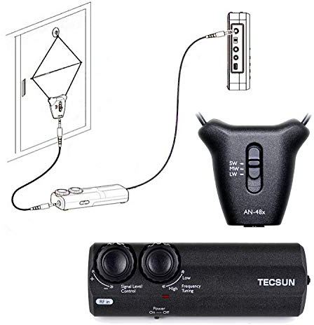Tecsun AN-48X Indoor Active Loop AM/LW/SW Radio Antenna