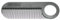 Chicago Comb Peigne en fibre de carbone modèle 2, fabriqué aux États-Unis, antistatique, 10 cm de long, à dents fines, peigne de poche et de voyage, pour cheveux fins, barbe et moustache
