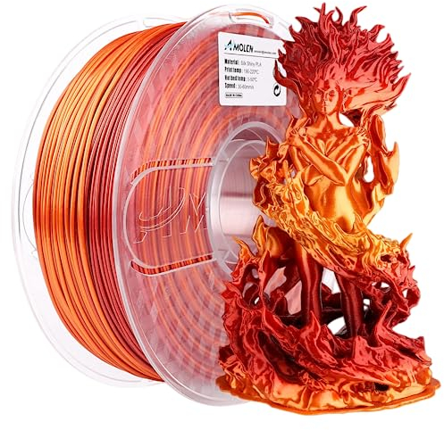 AMOLEN PLA 3D Drucker Filament, Matt PLA Filament 1.75mm, Sauber Gewickeltes Filament, Kompatibel Mit 3D FDM Druckern, Maßgenauigkeit +/- 0.02 mm, 1KG Spule(2.2Pfund)